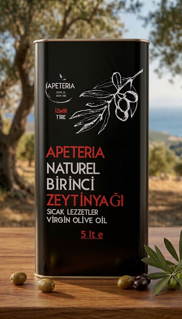 Apeteria 5 lt Naturel Birinci Zeytinyağı