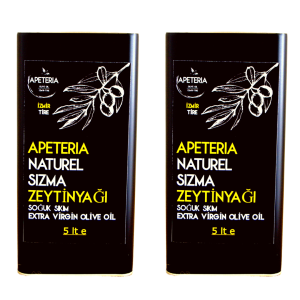 2 Adet Apeteria 5 lt Naturel Sızma Soğuk Sıkım Zeytinyağı
