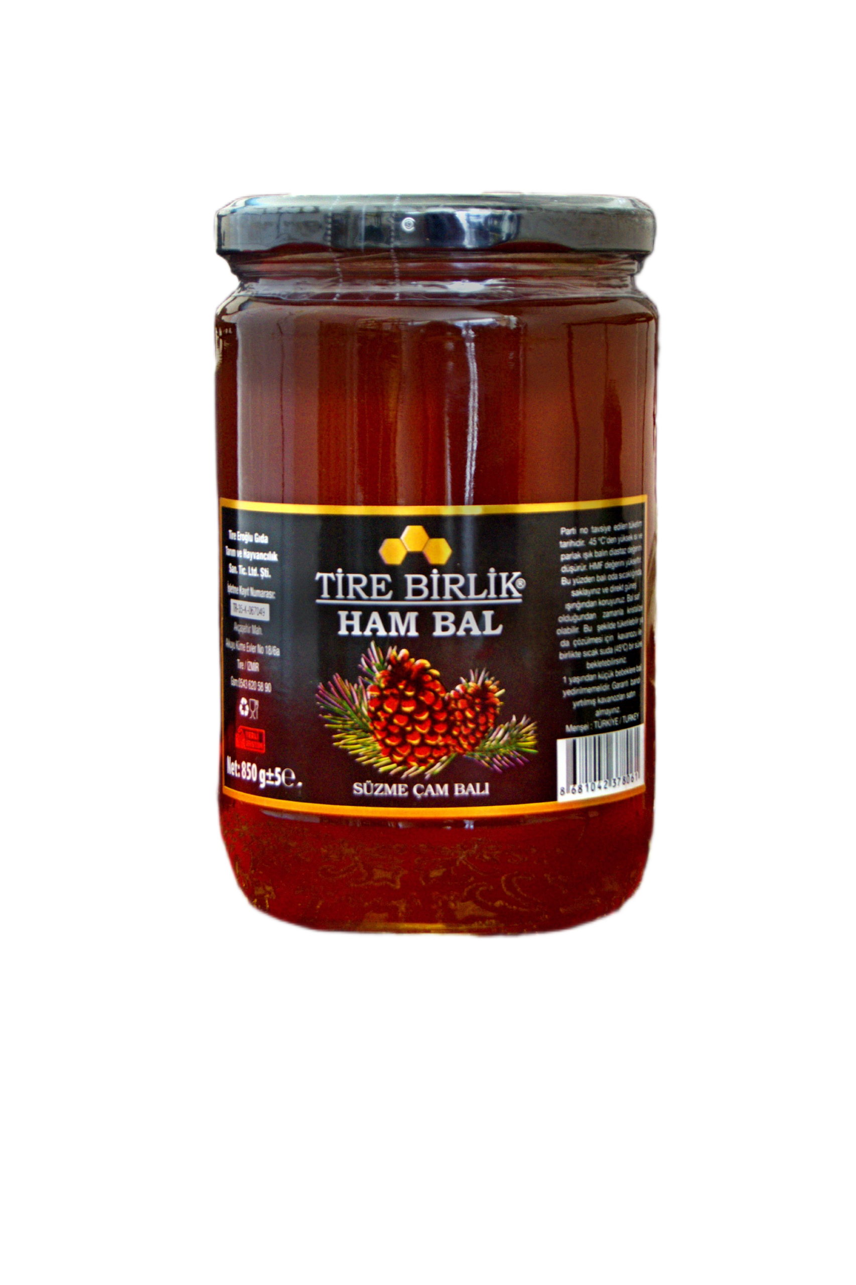 Tire Birlik 850 gr Ham Çam Balı - Görsel 2